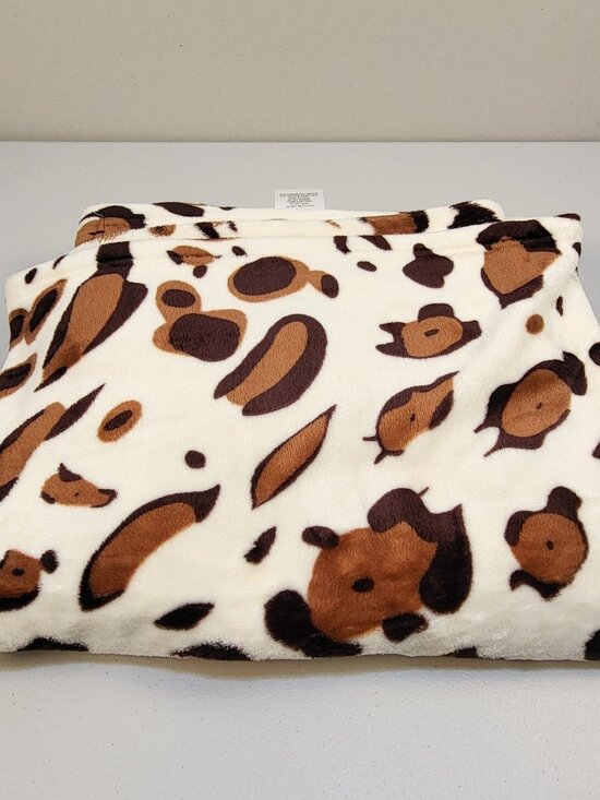 Super Plush Other - Vtg Leopard Throw Blanket Bedding Animal Print Super Plush Soft Polyester 59"x50